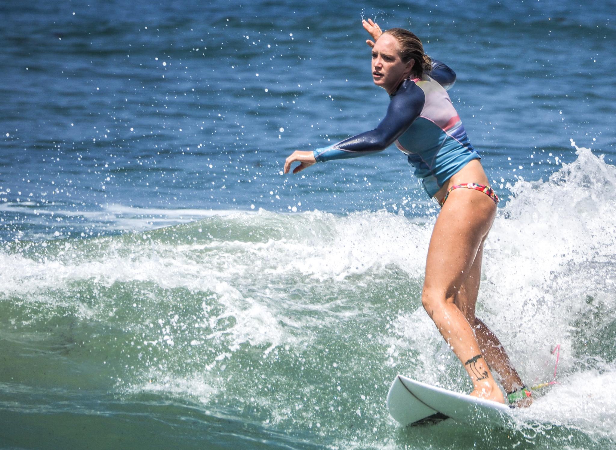 Student surfing at Salt Creek