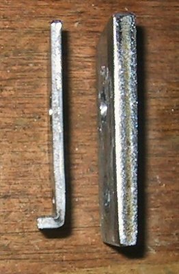 Side View of Metal Locking Pieces
