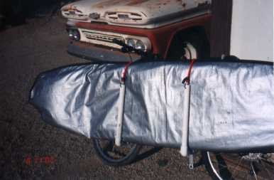 Bike Rack Complete with Surfboard