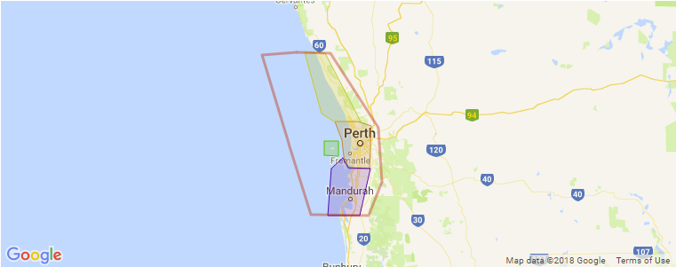 Perth surf map