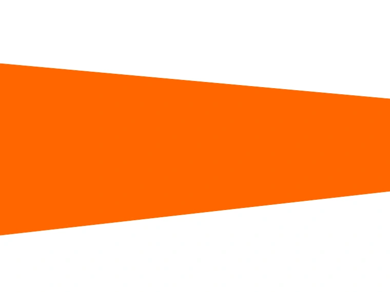Orange windsock beach flag