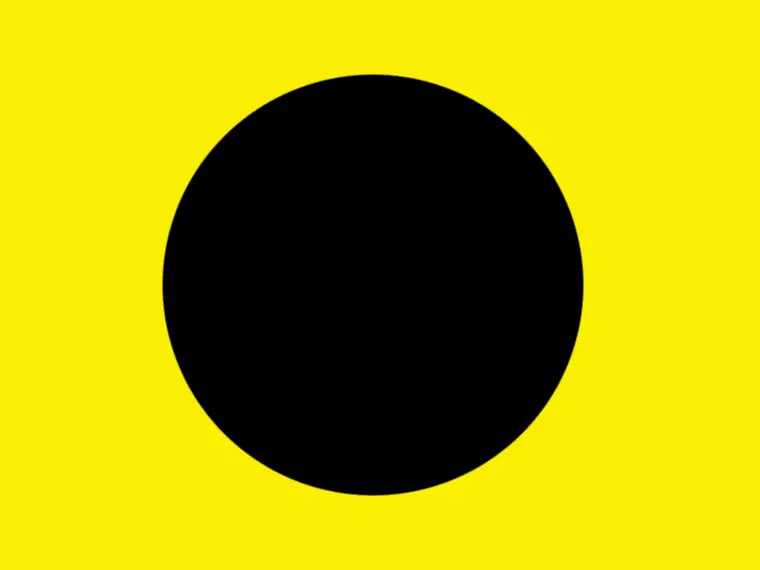 Wartercraft prohibited yellow and black beach flag