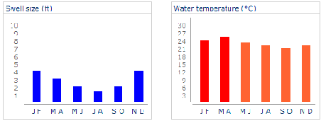 Ecuador Swell Size / Water Temperature