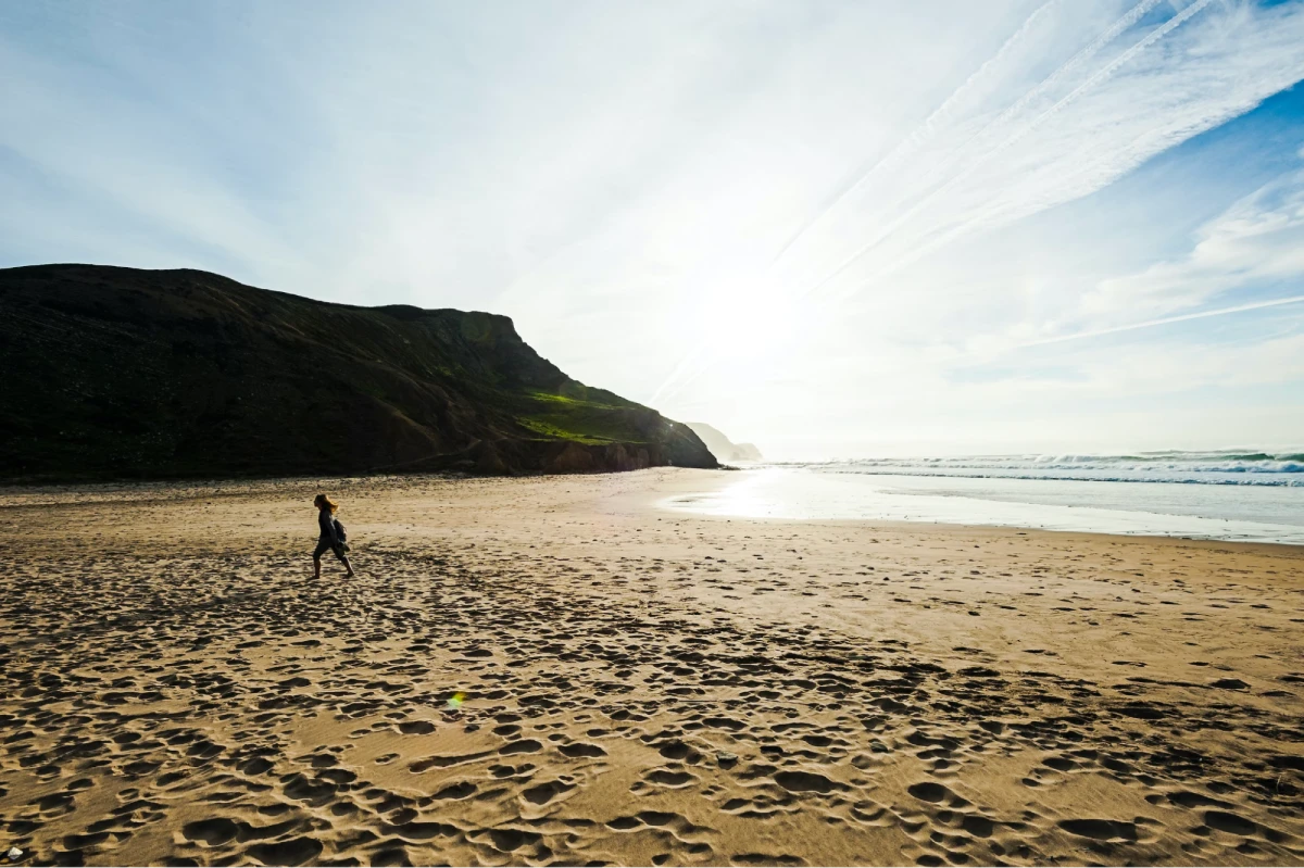 Empty beach in Lagos