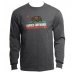 Cal Flag in Charcoal Long Sleeve
