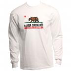 Cal Flag in White Long Sleeve