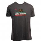 CA Flag in Charcoal Shirt