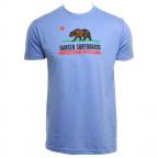 CA Flag in Heather Royal Shirt