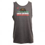 Cal Flag in Charcoal Tank Top