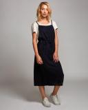 Fortune Midi Overall in Black Dress