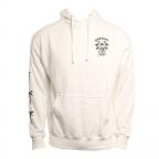 Surf Temple Hood in White Sweatshirt