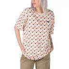 WoBreast Cancer Awareness Oversized Tee Shirt in Nude Check (Ztt)