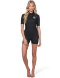 Wetsuit Dawn Patrol Short Sleeve Springsuit in Black Wetsuit Womens