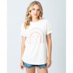 WoHawaiian Rainbow Boy Tee Shirt in White