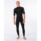 Dawn Patrol Short Sleeve Full Back Zip in Black Wetsuit