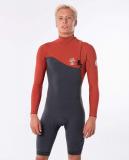 E-Bomb Long Sleeve Zip Free Springsuit in Terracotta Wetsuit