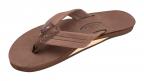 Single Layer Premium Leather in Expresso Sandals