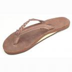 Flirty Braidy Premier Leather in Expresso Sandals