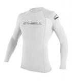 Basic Skins LS Crew in White Rashguard
