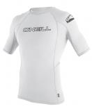 Basic Skins SS Crew in White Rashguard