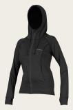 Hybrid Zip Hoody in Black Rashguard