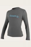 Basic Skins LS Rash Tee Shirt in Graphite (009) Rashguard