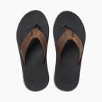Leather Fanning Low in Dark Brown Sandals
