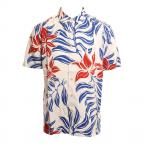 Fourth Flowers in White Woven Shirt