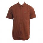 Milton in Mahogany Woven Shirt