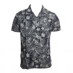 Spaced Floral in Blue Woven Shirt