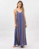 Golden Days Stripe Maxi in Blue Dress