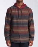 Baja Flannel Hoody in Asphalt (Alt) Sweatshirt