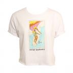 La Dama Crop in White Shirt
