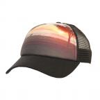 Cardiff Reef Sunset Foam Trucker in Black Hat