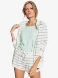 Perfect Wave Zip-Up Hoodie in White Sweatshirt