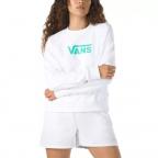 The Flying V Boxy Crew in White Sweatshirt
