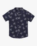 Beat Print in Navy Blue (Nvy) Woven Shirt
