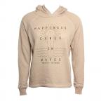 Happiness Comes In Waves Hoodie in Grey Sweatshirt