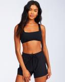Sol Searcher 5" Volley Swim Short in Black Boardshorts