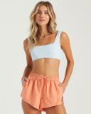 Sol Searcher Overdyed Volley Swim Short in Peach Boardshorts