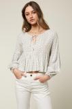Rosie Dot Top in White Shirt