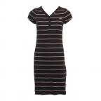 Ally Stripe Mid in Black Dress