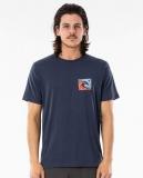 Icon Cutout in Navy Blue Shirt
