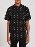 Macro Dot in Black Woven Shirt