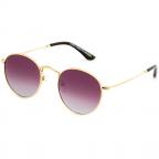 Yoko Polarized in Gold Sunglasses