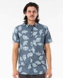 Saltwater Culture in Washed Navy Blue 9741 Woven Shirt