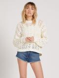Wish Net Crew Neck in White Sweater