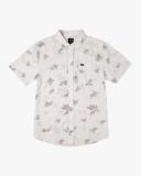 Endless Seersucker Print in White Woven Shirt