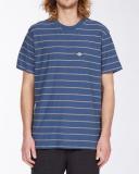 Die Cut Stripe in Blue Shirt