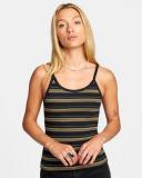 Distance Stripe in Black Tank Top